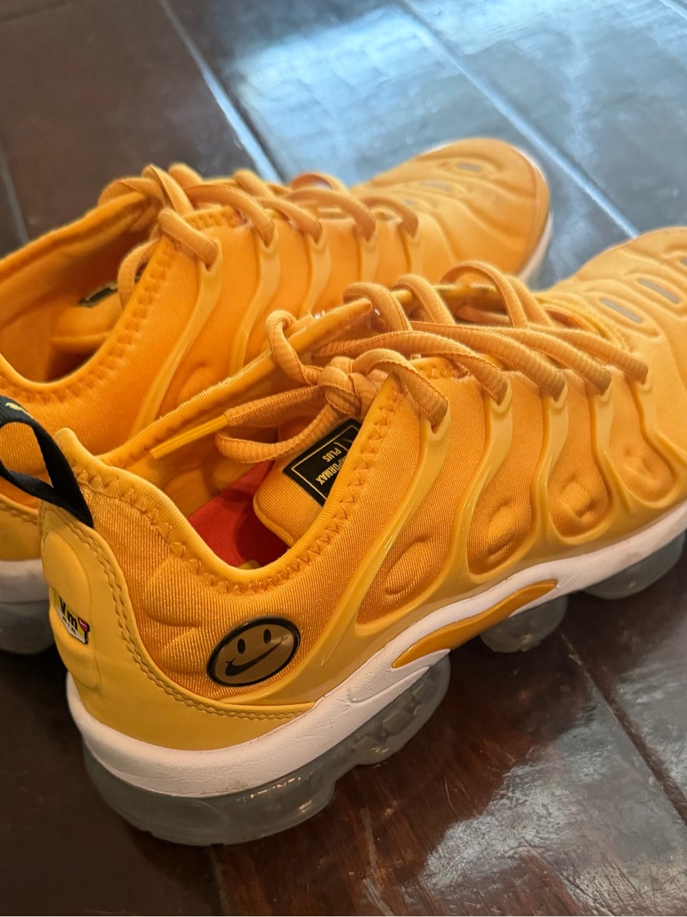 Nike Vapor Max plus  Yellow Smiley Sneakers